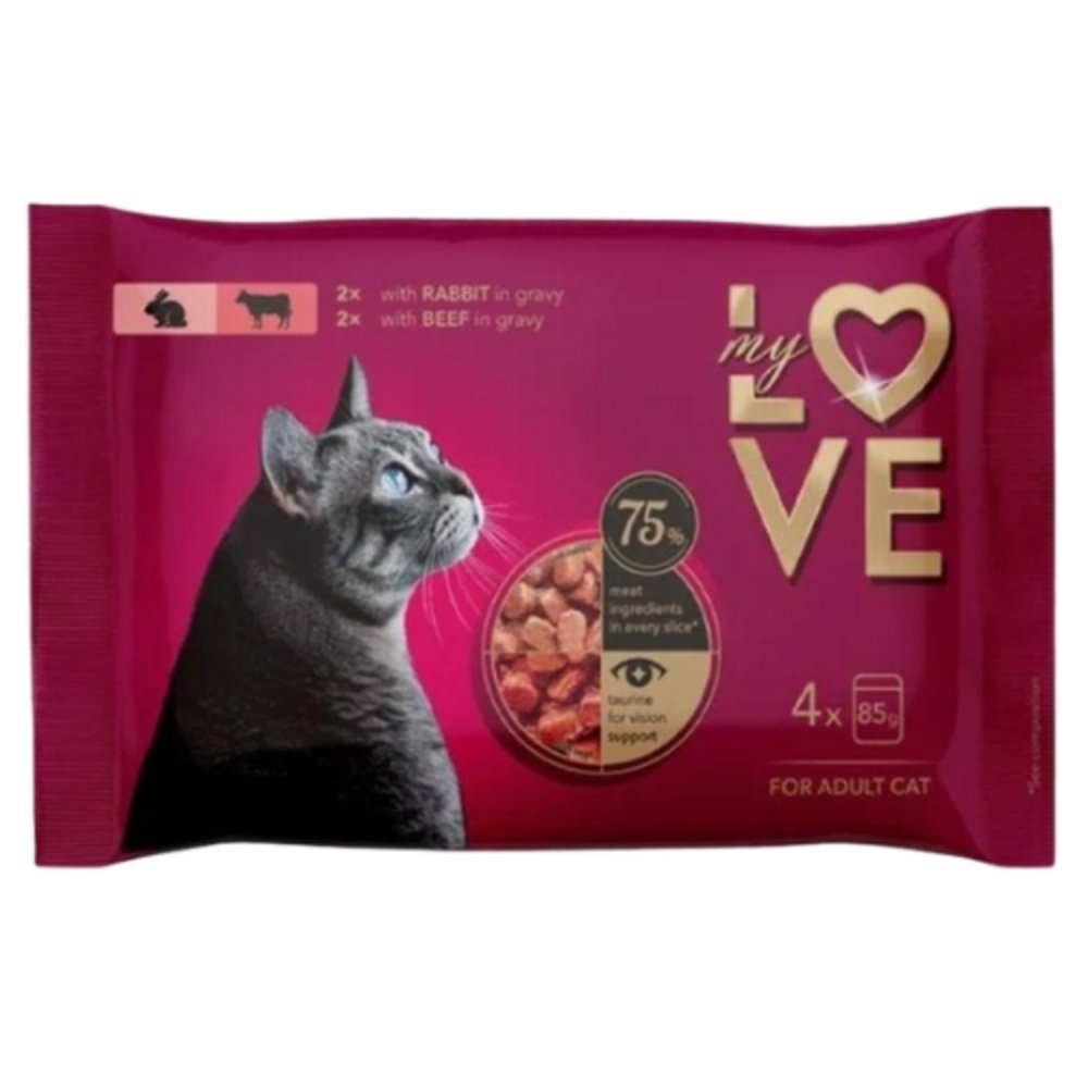 My Love sos za macke zecetina i govedina 4x85g