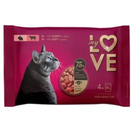 My Love sos za macke zecetina i govedina 4x85g