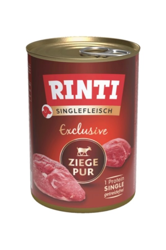 Rinti Singlefleisch Exclusive kozije meso, konzerva za pse 400g
