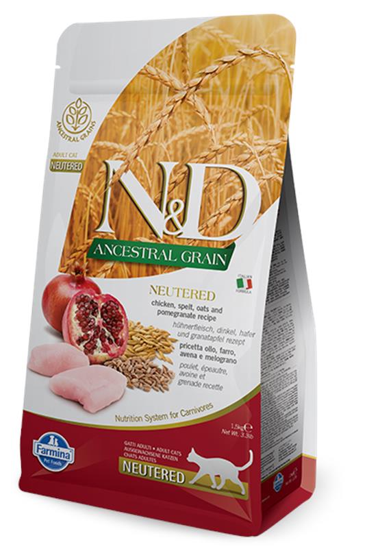 N&D AG Cat Neutered Chicken&Pom. 5kg