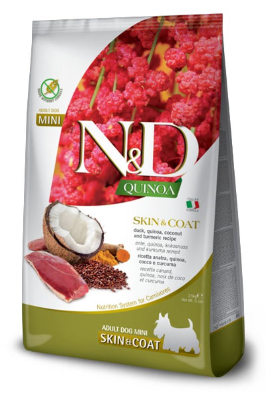 N&D Quinoa Skin&Coat Duck&Coconut Mini 2,5kg