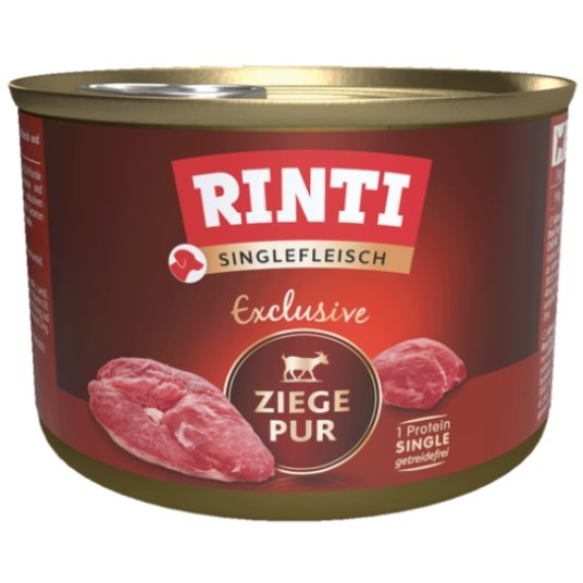 Rinti Singlefleisch Exclusive kozije meso, konzerva za pse 185g