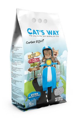 Cats Way Carbon Effect posip za macke 5l