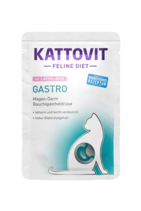 Kattovit Gastro losos i pirinac, sos za macke 85g