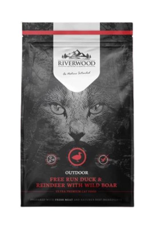 Riverwood Cat Outdoor – pacetina, irvas i divlja svinja hrana za macke