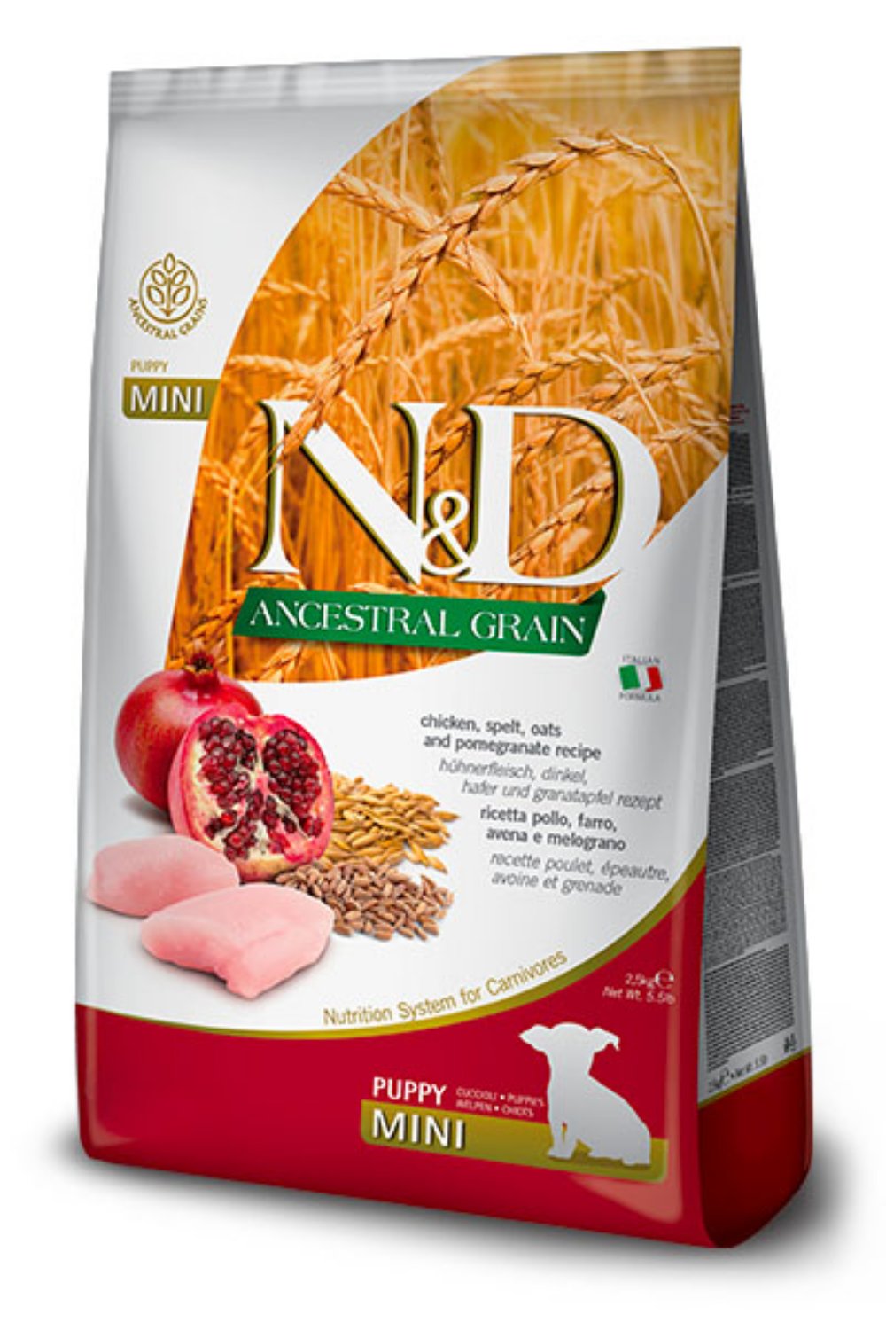 N&D AG Puppy Chicken&Pomegranate Mini 
