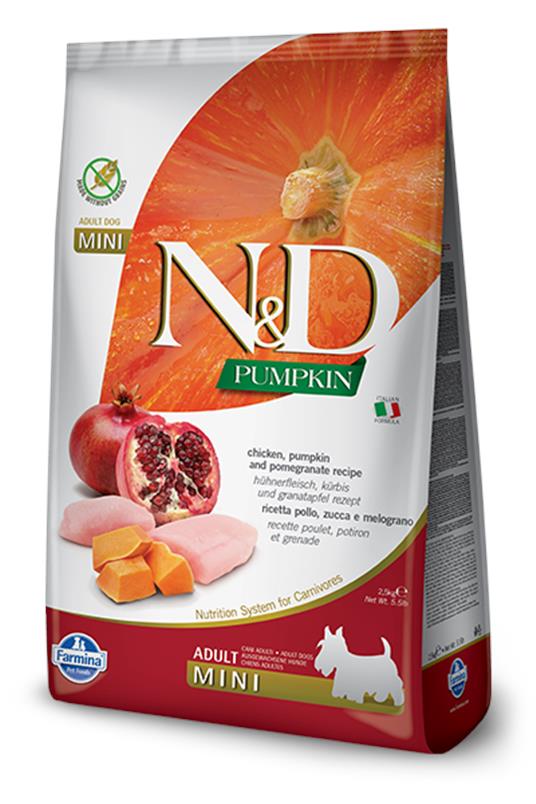 N&D Pumpkin Chicken&Pom. Mini 7kg
