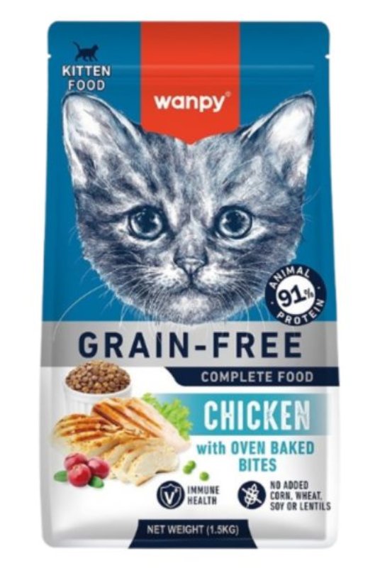 Wanpy Grain Free hrana za mačiće, piletina