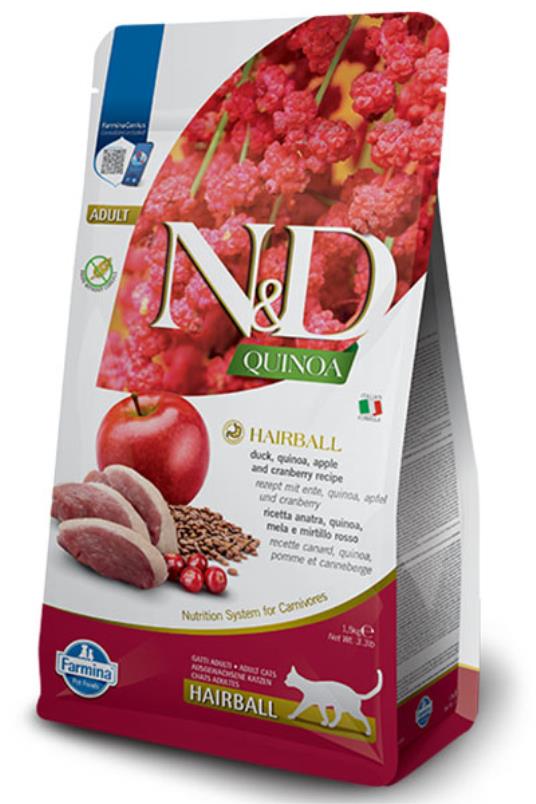 N&D Cat Quinoa Hairball 300g