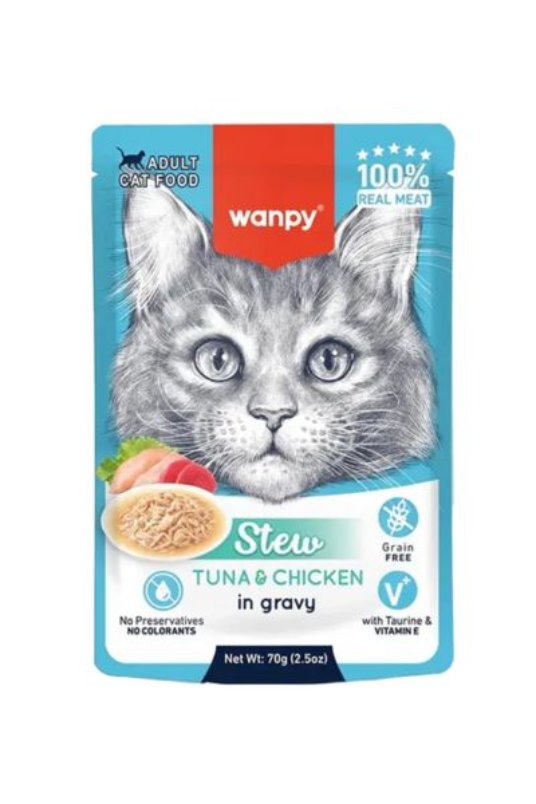 Wanpy gulas za macke tuna i piletina 70 g