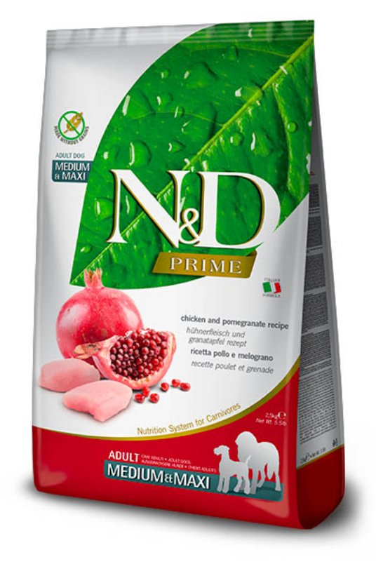 N&D Prime Chicken&Pom. Medium&Maxi 2,5kg
