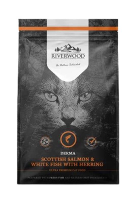 Riverwood -  derma skotski losos, bela riba i haringa hrana za macke 6 kg