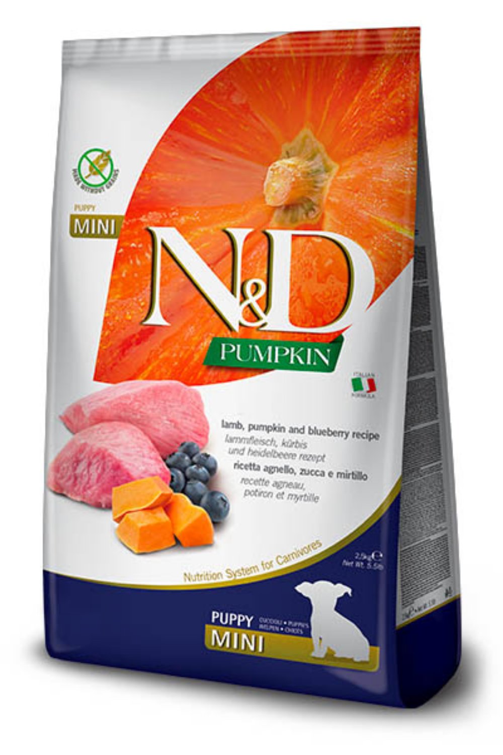 N&D Pumpkin Puppy Lamb&Blueberry Mini 