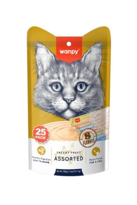 Wanpy Creamy Lickable Treats Mix - poslastica za macke 25x14g