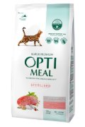 Optimeal hrana za sterilisane macke govedina i sirak 1.5kg