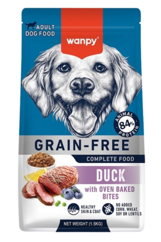 Wanpy Grain Free hrana za pse, pacetina 1,5 kg