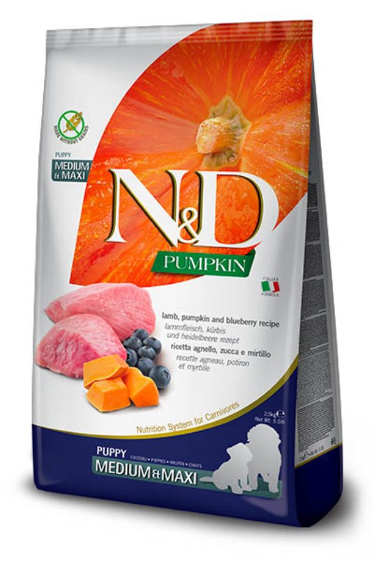 N&D Pumpkin Puppy Lamb&Blueberry Medium&Maxi