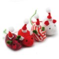 Igracka za mace Xmas mis 5cm 4kom
