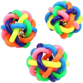 Besta igracka za pse i macke loptica Rainbow 5,5cm