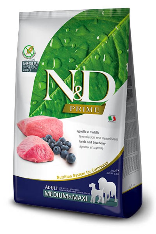 N&D Prime Lamb&Blueberry Medium&Maxi 12kg