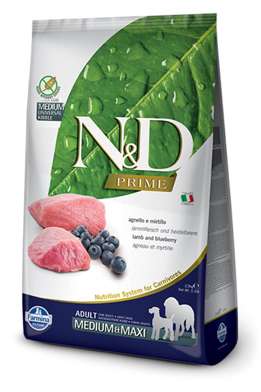 N&D Prime Lamb&Blueberry Medium&Maxi 12kg