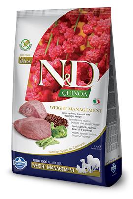 D.N&D Quinoa Weight Manag. Lamb&Asparagus 2,5kg