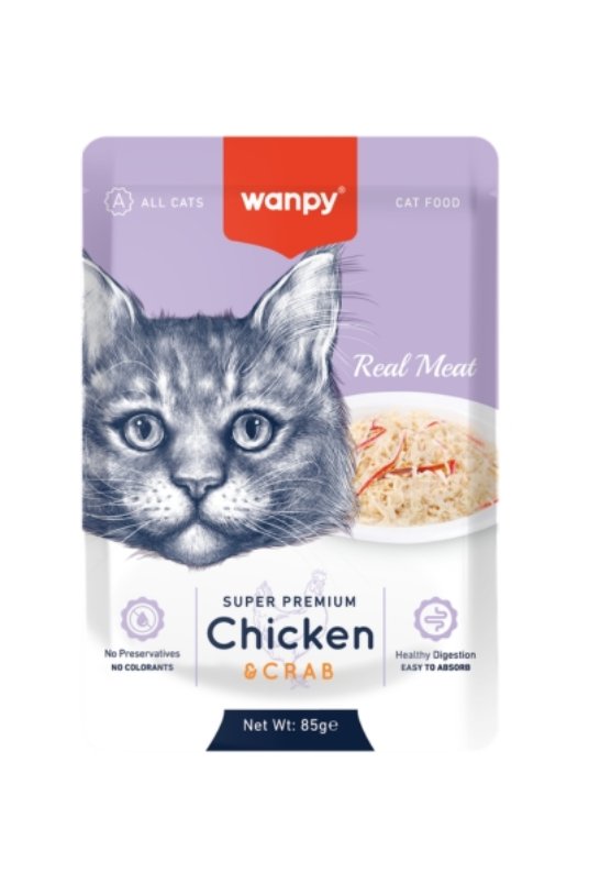 Wanpy sos za macke piletina i kraba 12x85 g