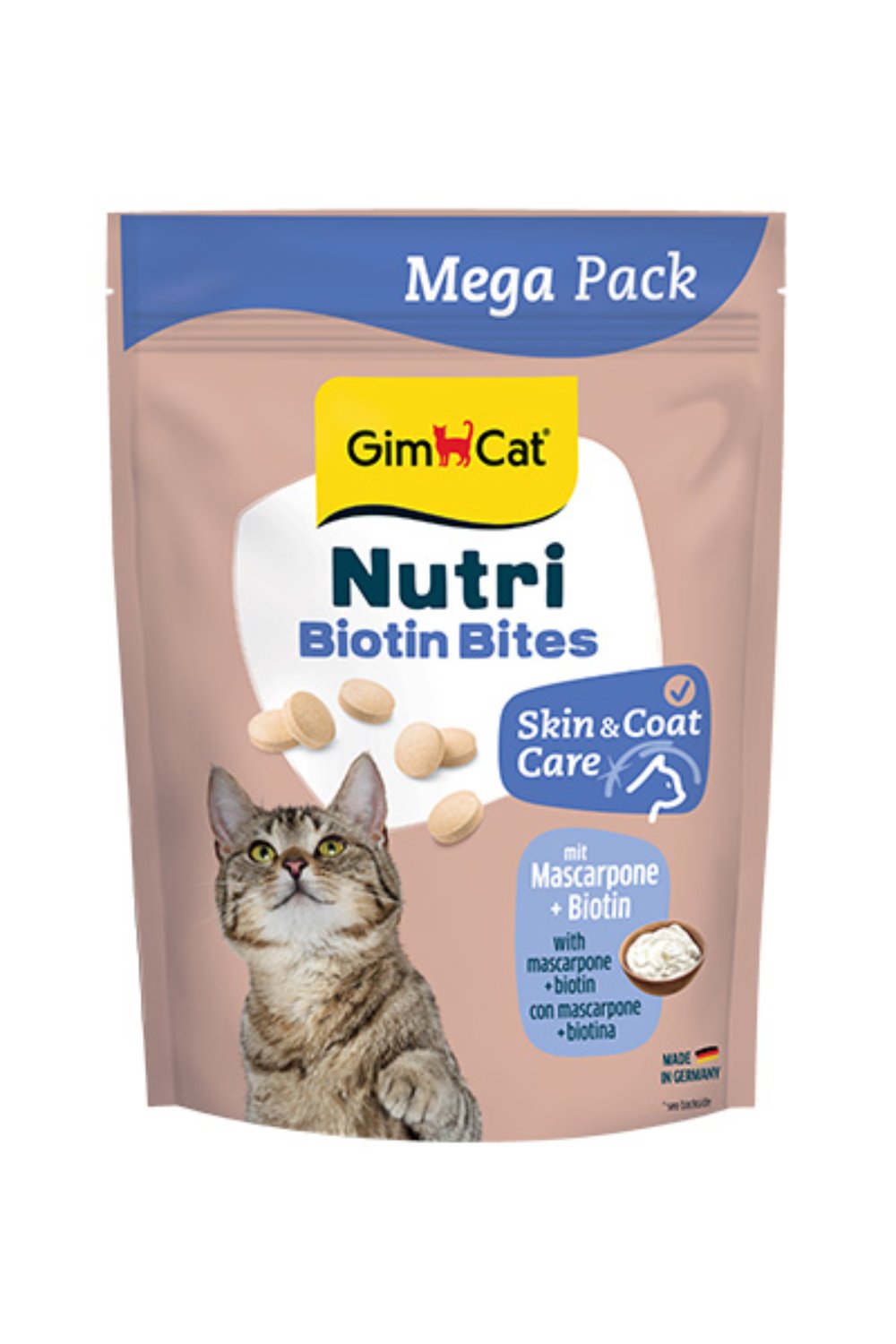 Gimcat Nutri Biotin maskarpone, poslastica za macke 425g