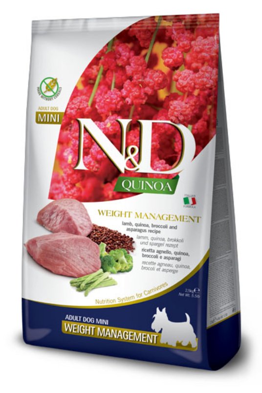 N&D Quinoa Weight Manag. Lamb&Broccoli Mini 7kg