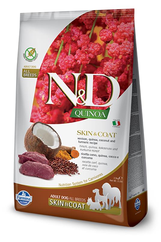 N&D Quinoa Skin&Coat Venison&Coconut 2,5kg