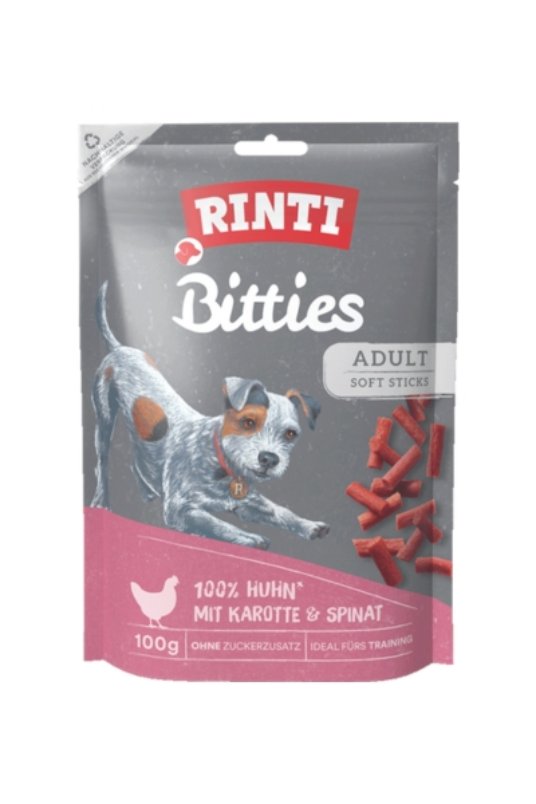 Rinti Bittes AD piletina, sargarepa i spanac, poslastica za pse 100g