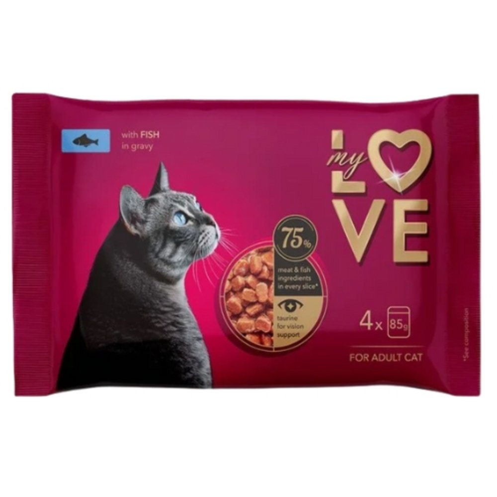 My Love sos za macke riba 4x85g