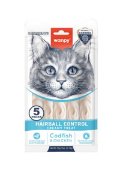Wanpy Hairball Control pasta za macke bakalar i piletina 5x14 g