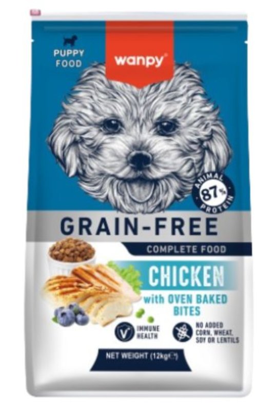 Wanpy Grain Free hrana za štence, piletina