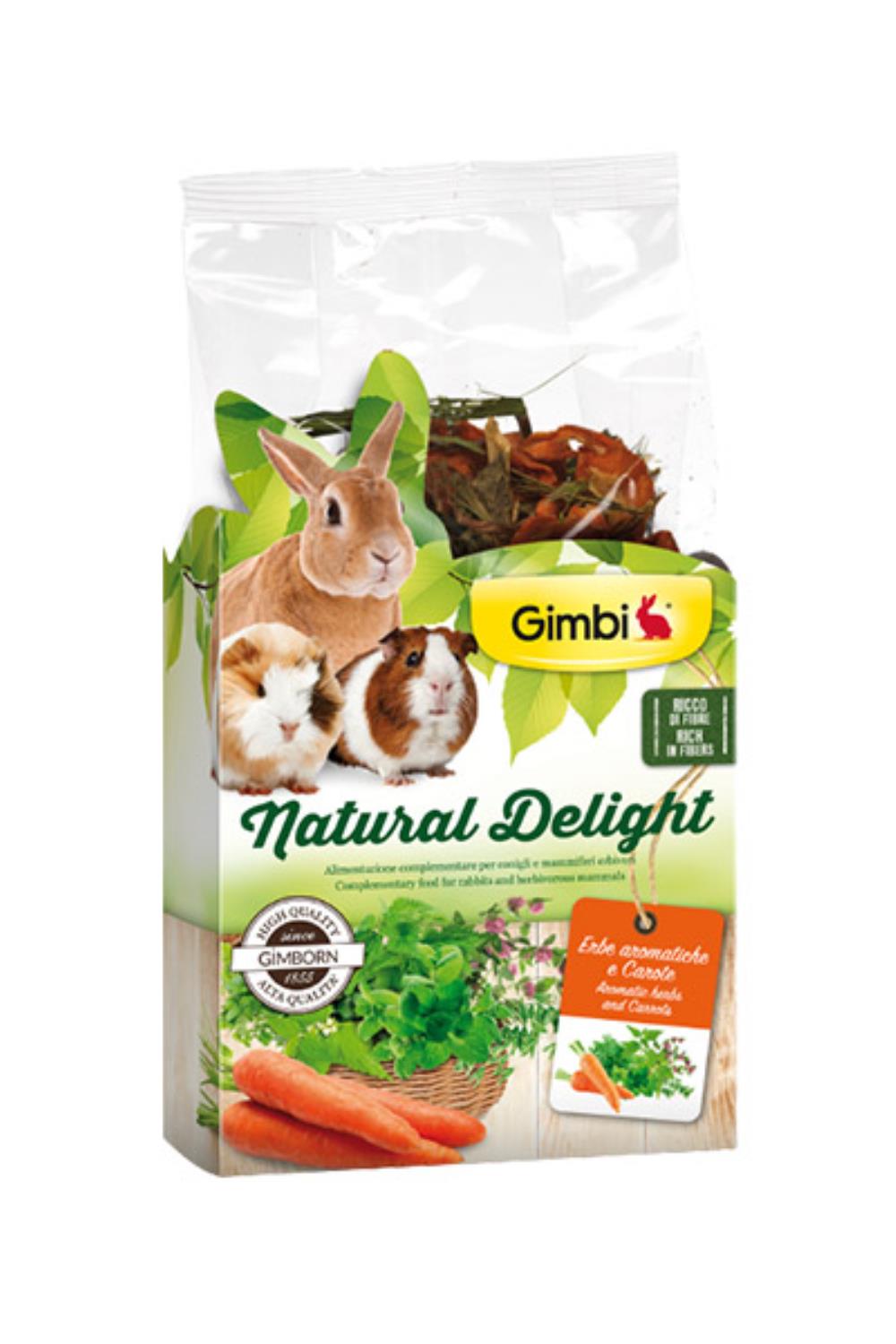 NATURAL DELIGHT biljke i sargarepa   poslastiva za glodare 100g