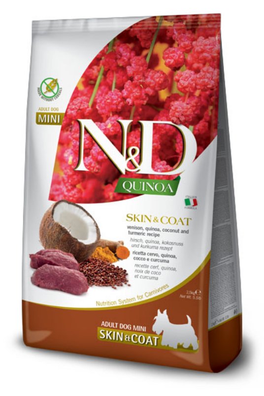 N&D Quinoa Skin&Coat Venison&Coconut Mini 800g