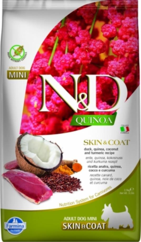 N&D Quinoa Skin&Coat Duck&Coconut Mini 800g