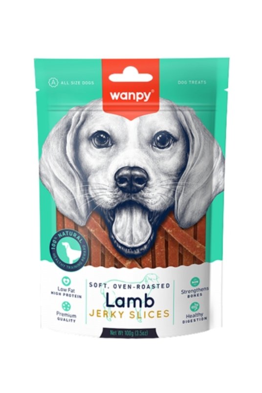 Wanpy Soft Jerky Slices poslastica za pse, jagnjetina 100 g
