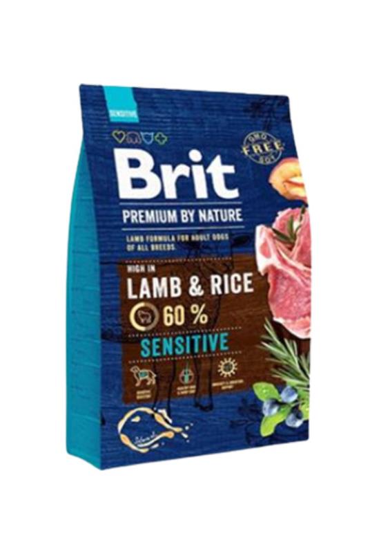 Brit Premium by Nature Sensitive jagnjetina,pirinac 3 kg