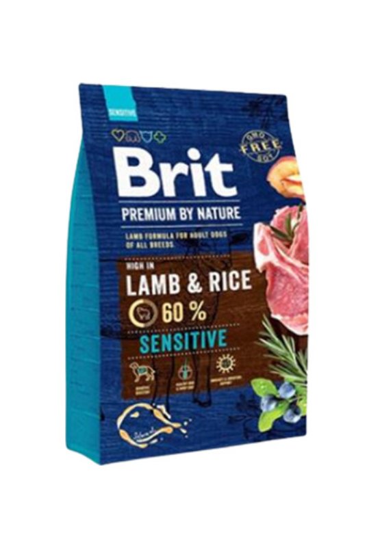 Brit Premium by Nature Sensitive jagnjetina,pirinac 3 kg