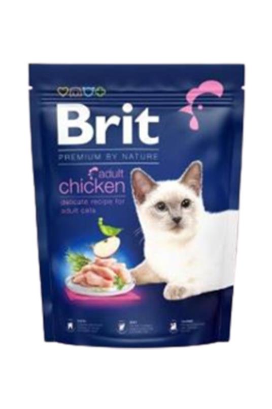 Brit Premium by Nature Cat. Adult piletina 8 kg