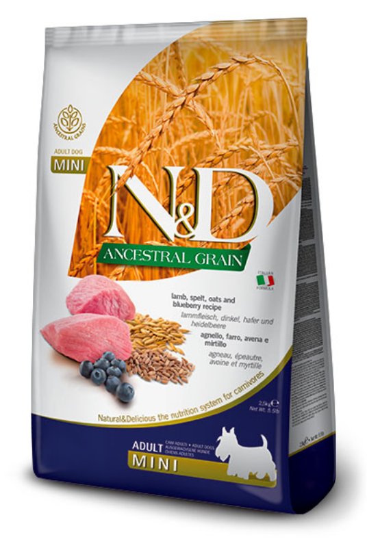 N&D AG Lamb&Blueberry Mini 2,5kg