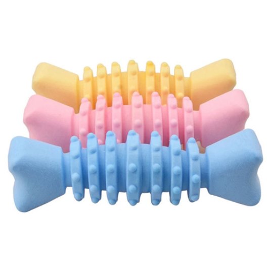 Besta igracka za pse kost pena Pastel 12cm mix boja