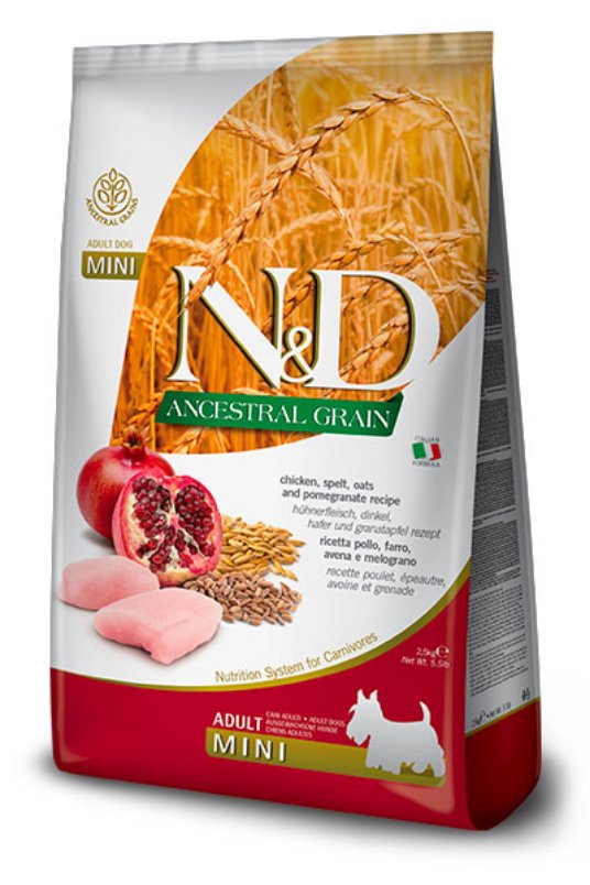 N&D AG Chicken&Pom. Mini 2,5kg