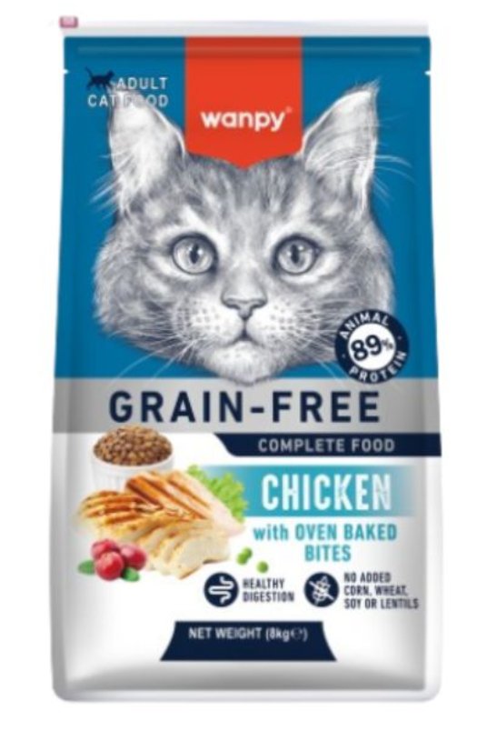 Wanpy Grain Free hrana za mačke, piletina