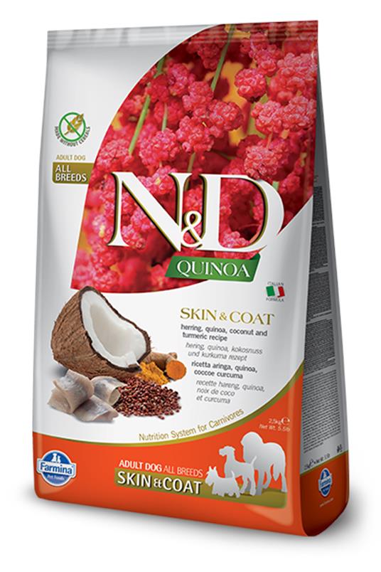 N&D Quinoa Skin&Coat Herring&Coconut 2,5kg