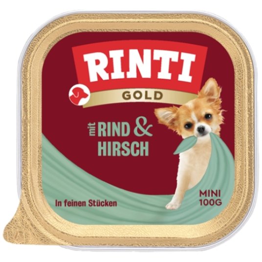 Rinti Gold Mini jelen i govedina, pasteta za pse 100g