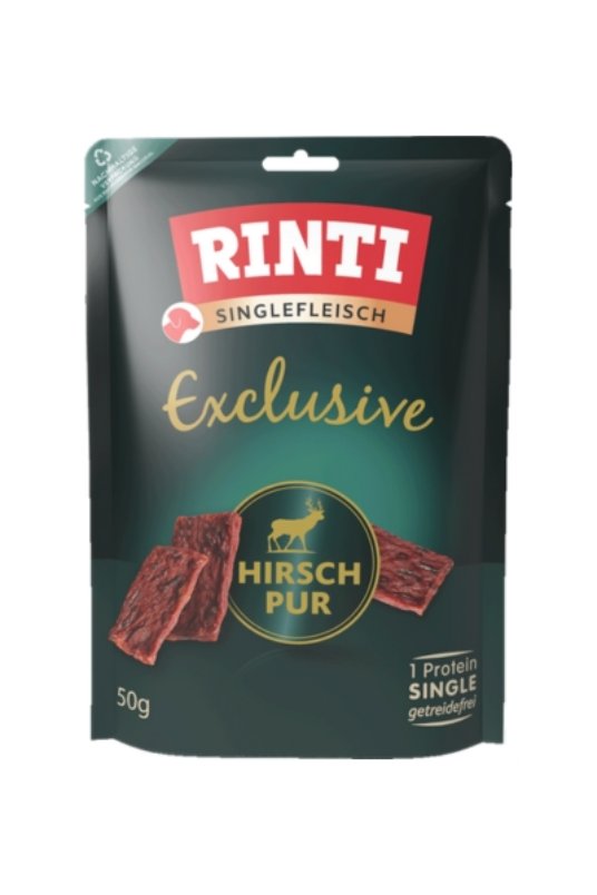 Rinti Exclusive jelensko meso, poslastica za pse 50g