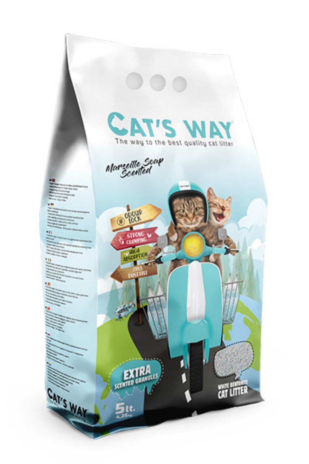 Cats Way Marseille Soap posip za macke 5l
