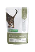 NP POU Cat Adult/ Chicken & Salmon/ 100g